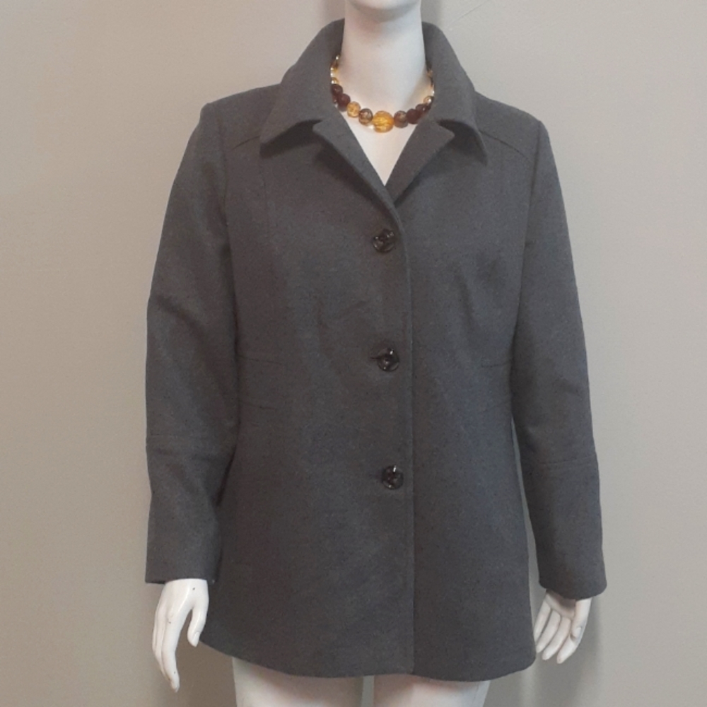 *London Fog Women's Wool Blend Pea Car Coat